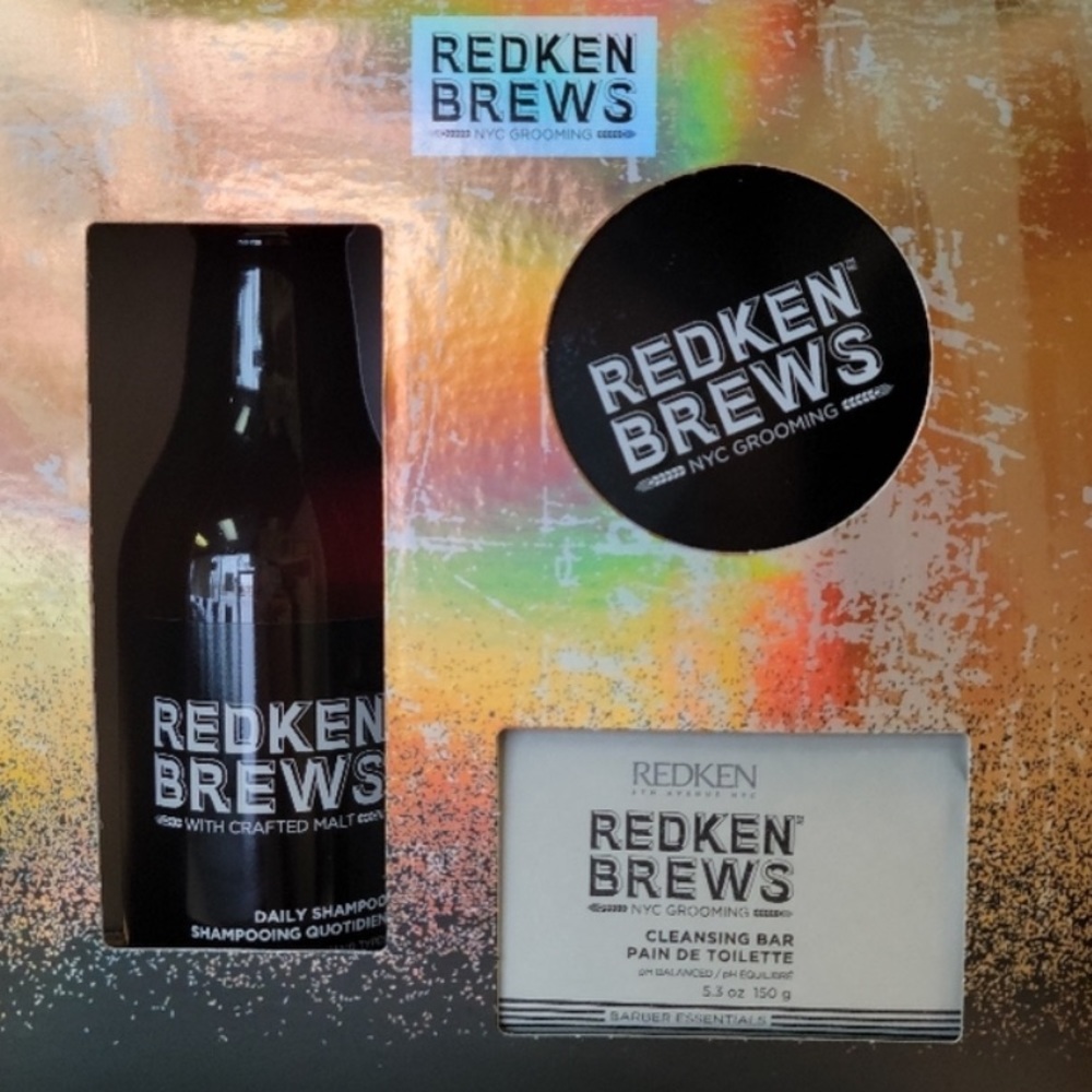 🥷🏿🥷🏿🥷🏿Redken Men's gift grooming set cleans bar,3 in1 cream pomade